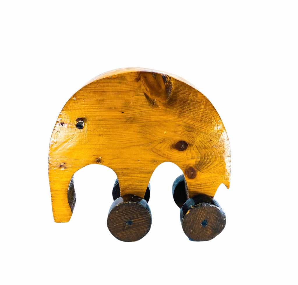 Vintage Wooden Elephant