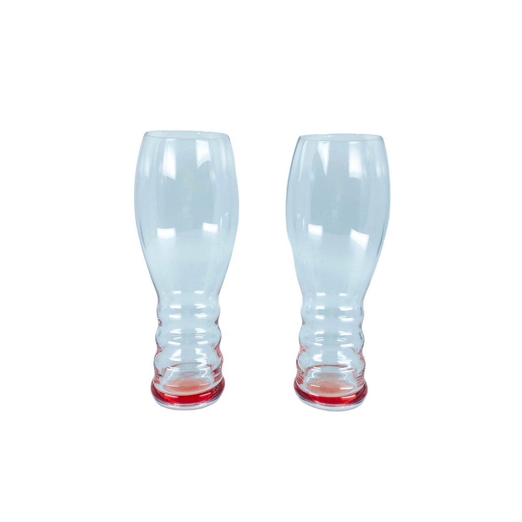 Pink Riedel “O” Champagne Glasses, Pair