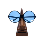 Hand Carved Wood Eyeglass Holder