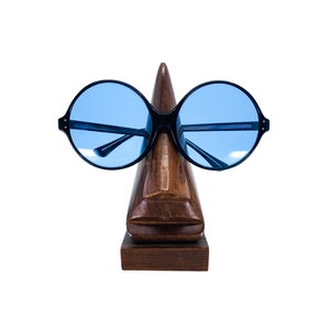 Hand Carved Wood Eyeglass Holder