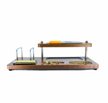 Vintage Wood & Brass Desk Organizer / Dresser Valet