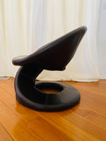 Chocolate Brown Jaymar Spiral Chair, Style After Louis Durot