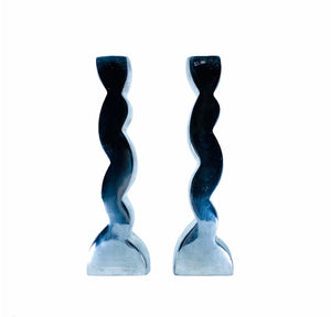 Vintage Retroneu Quattro Squiggly Candlesticks, Set of 2