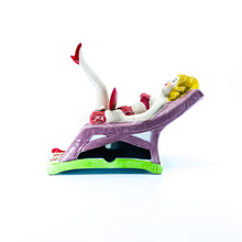 Vintage Naughty Ashtray with Swinging Leg & Fan