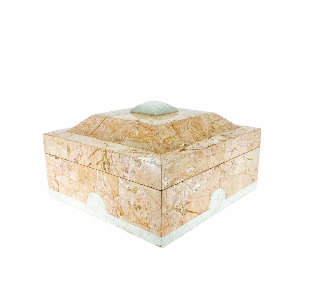 Pink Marble Keepsake Box