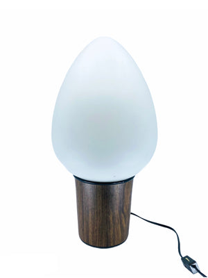 Vianne Frosted Glass Egg Table Lamp, Made in France