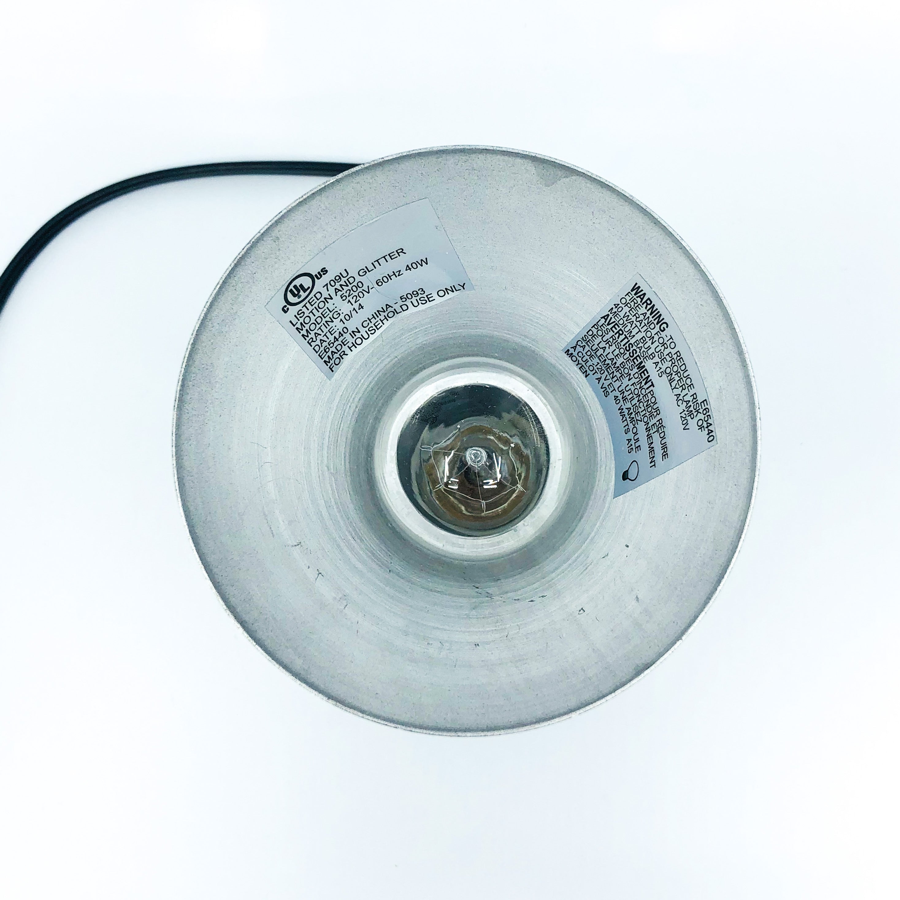 Contemporary Matte Black Bowtie Cone Lamp