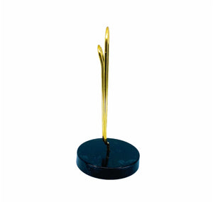 Vintage Jumbo Brass Paperclip Memo Holder