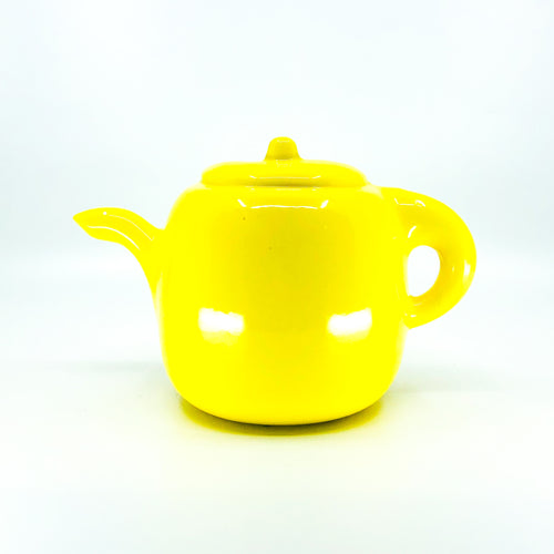 Vintage Haeger Yellow Teapot Planter