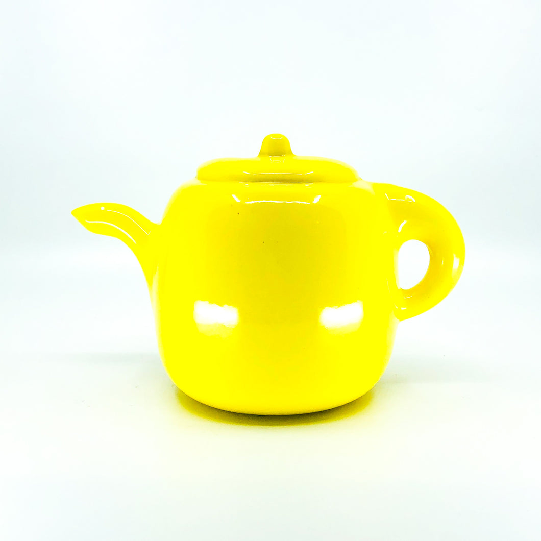 Vintage Haeger Yellow Teapot Planter