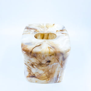 Faux Marble Tissue Holder