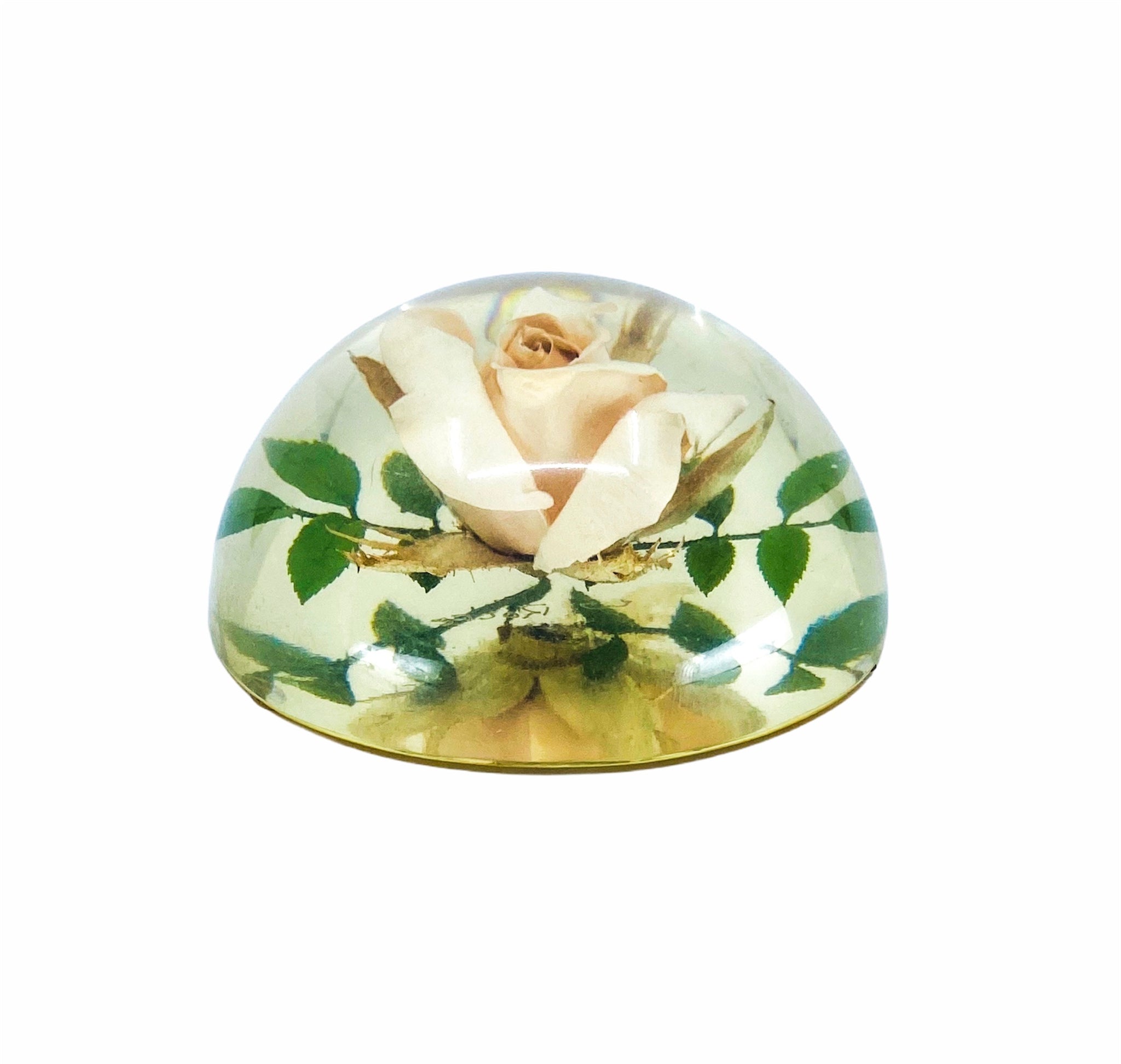 W. Rolfe Floral Rose Paperweight