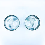 Contemporary Chrome Glasses, Pair