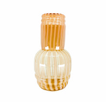 Vintage Fenton Glass Pink Swirl Bedside “Tumble Up” Carafe