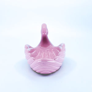 Pink Ceramic Swan Dish