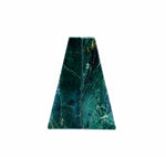 Solid Green Marble Geometric Bookends