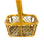 Vintage Rattan Wine Bottle Holder