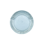 Heavy Round Pebbled Glass Ashtray
