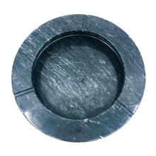 Raymor Round Black/Gray Marble Ashtray Mid Century Modern