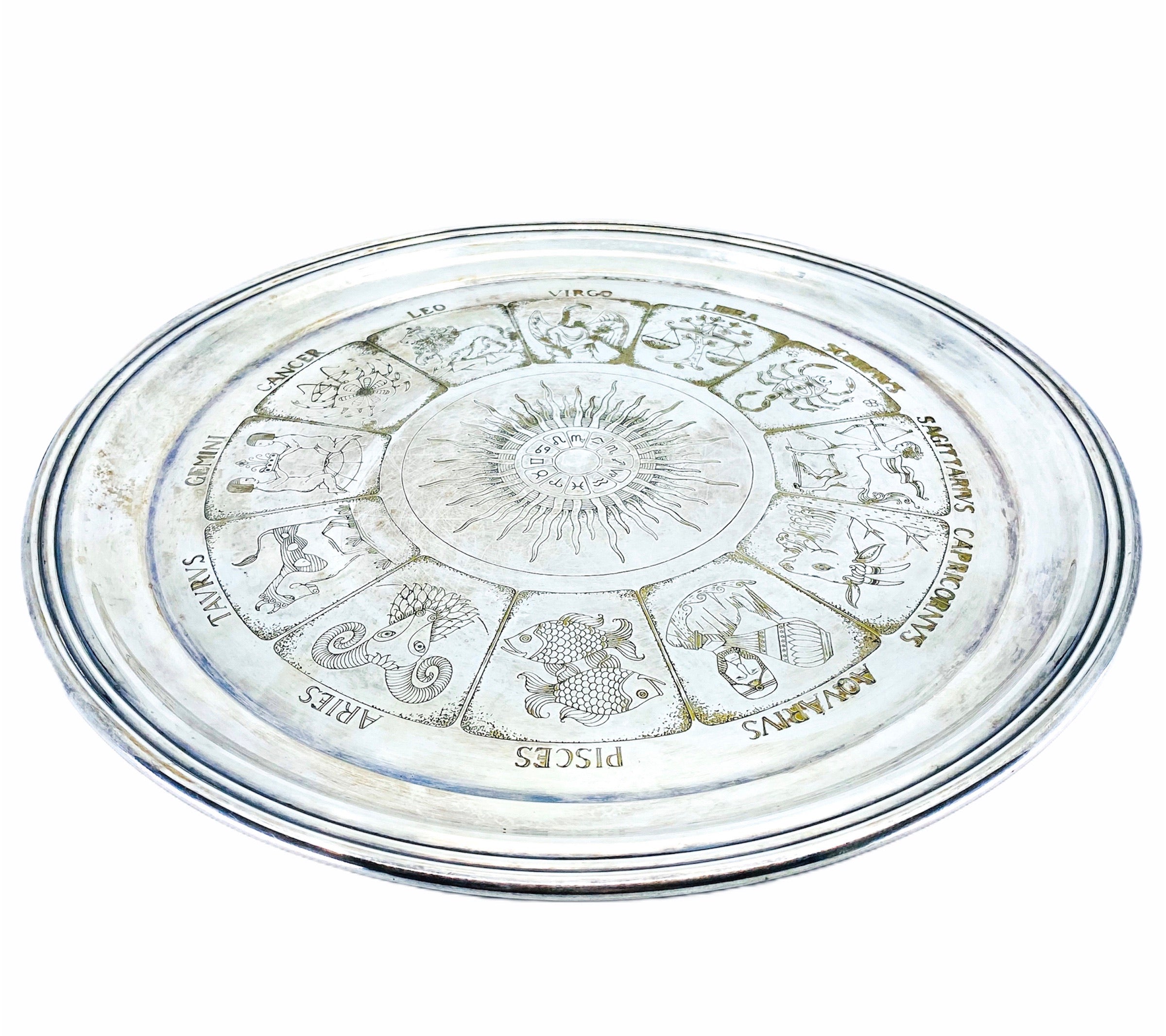 Wallace Silver Plated Zodiac Tray