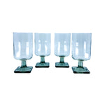 Vintage Federal Glass Goblets Nordic Midnight Smoke