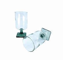 S/2 Smokey Square Bottomed Glasses
