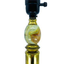 Onyx and Brass Table Lamp