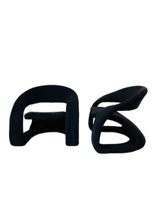 Signed Jaymar Sculptural Cantilevered Lounge Chairs, a Pair