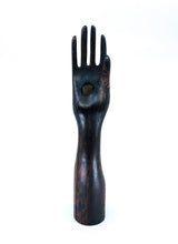 Vintage Hand Carved Wooden Hand Candlestick
