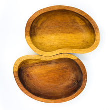 S/2 Monkey Pod Wood Kidney Shaped Bowls / Catch All, 1 Available