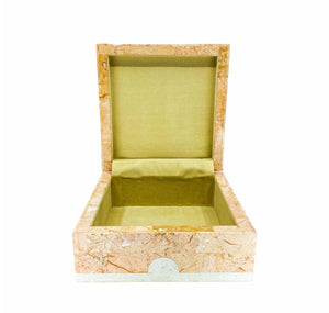 Pink Marble Keepsake Box