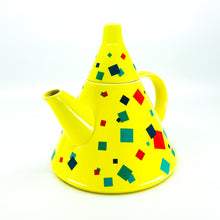 Memphis Postmodern Porcelain Teapot by The Toscany Collection Japan