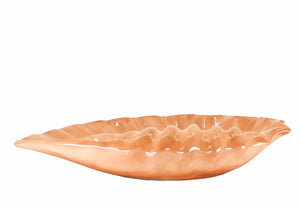 Large Coral Ceramic Shell Dish / Catchall