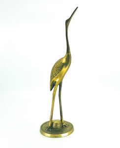 Pair of Solid Brass Cranes