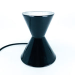 Contemporary Matte Black Bowtie Cone Lamp