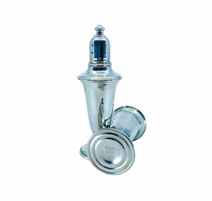 1980’s Empire Pewter Glass Lined Salt + Pepper Shakers