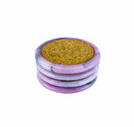 Set of 4, Pink Marble Double Sided Cork Coasters