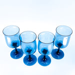 Lenox Blue Mist Tulip Shaped Wine Glasses, Set of 4