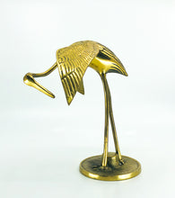 Pair of Solid Brass Cranes