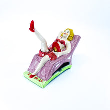 Vintage Naughty Ashtray with Swinging Leg & Fan