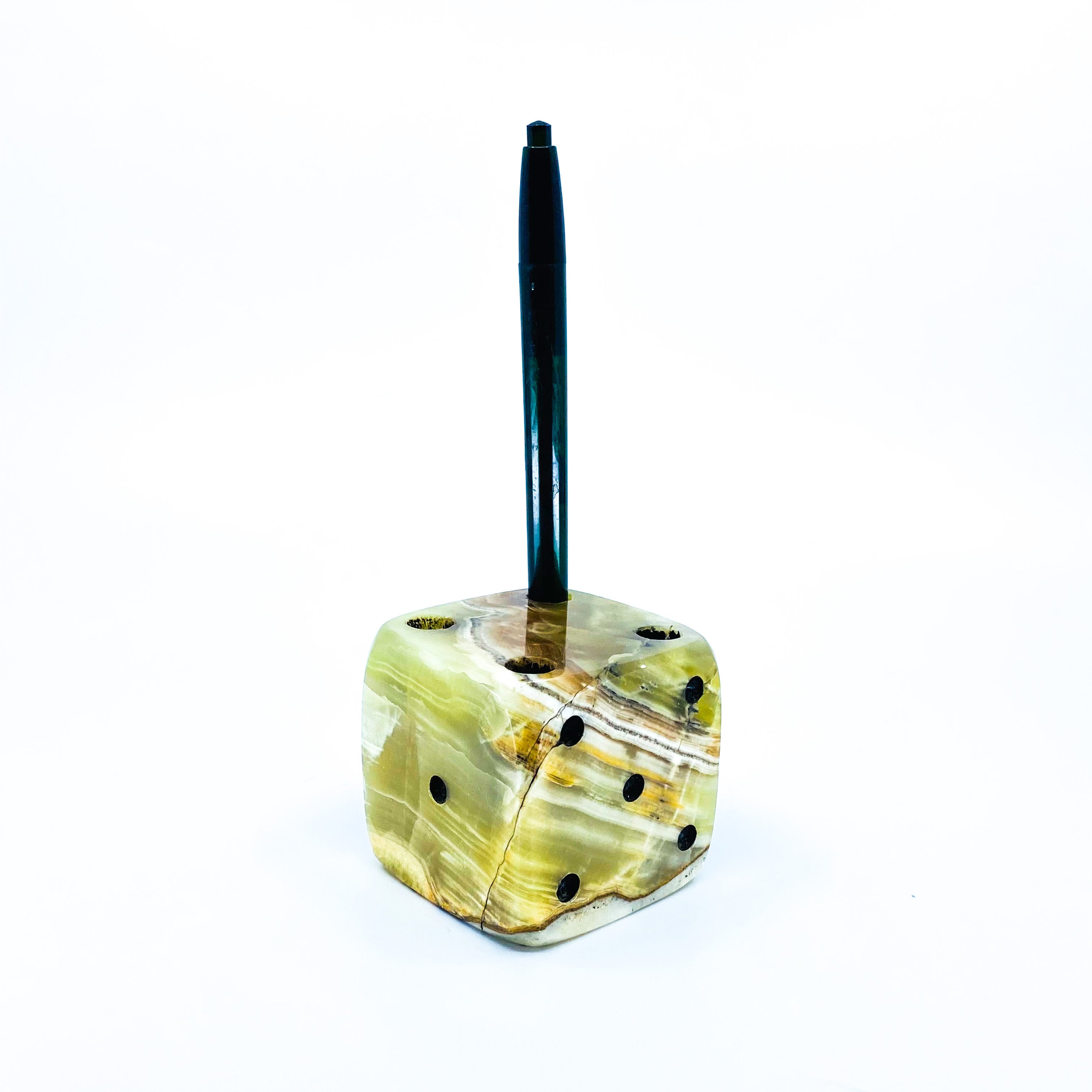 Onyx Dice Pen Holder