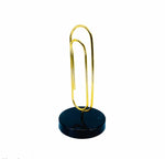 Vintage Jumbo Brass Paperclip Memo Holder