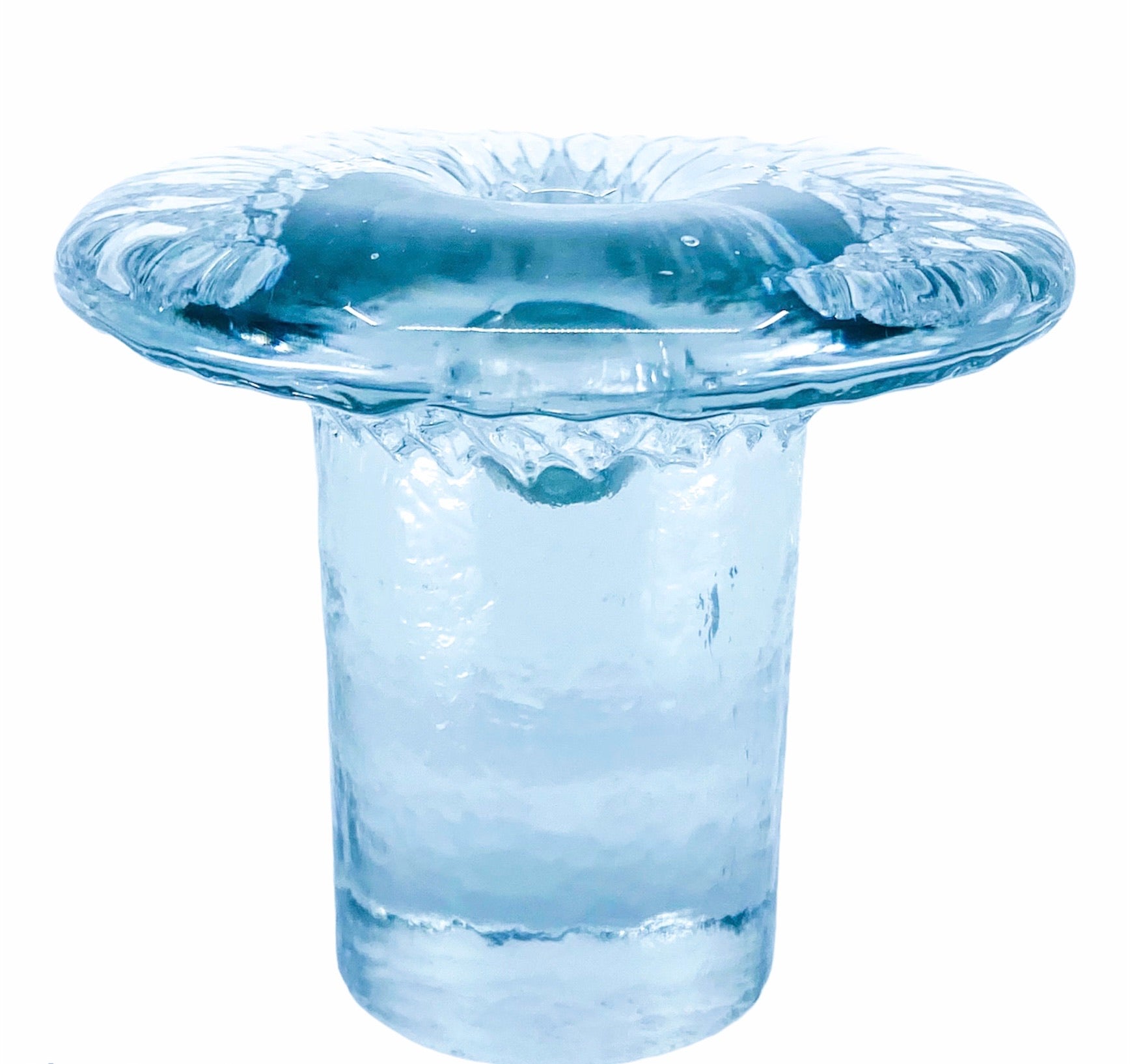 Blenko Glass Mushroom Candleholder
