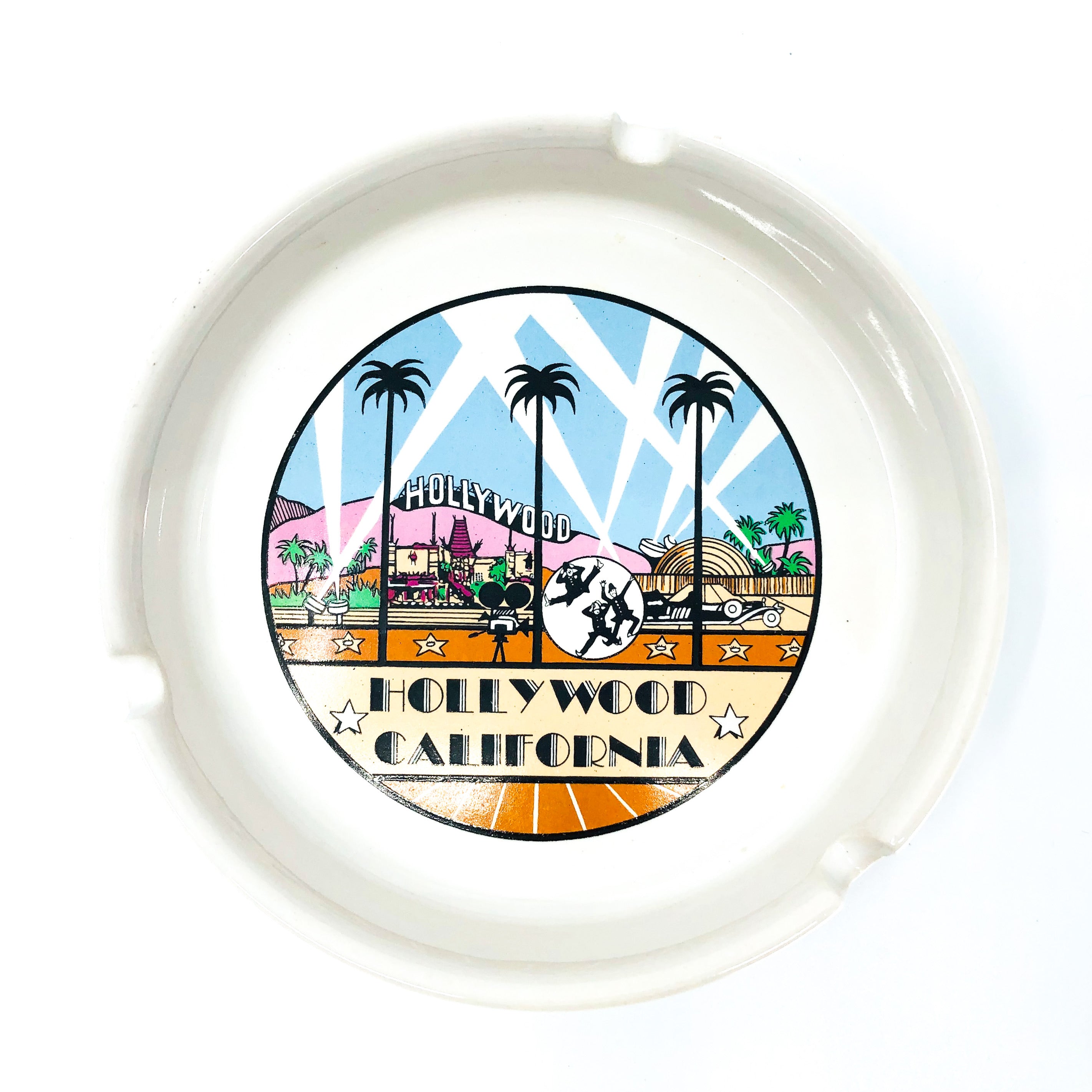 Vintage Hollywood California Ashtray / Catch All