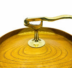 Vintage Brass Nut Bowl with Built In Nutcracker