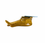 Whimsical Vintage Carved Wood Foot Ashtray, 2 Available