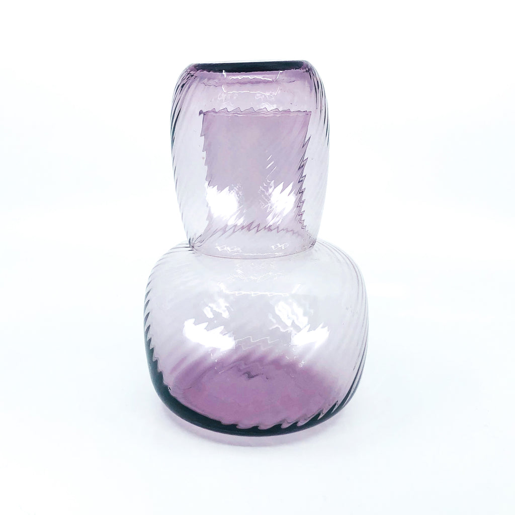 Vintage Purple Swirl Bedside Carafe