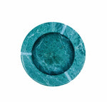 Solid Green Round Marble Ashtray