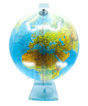 World Globe Lamp With Lucite Base