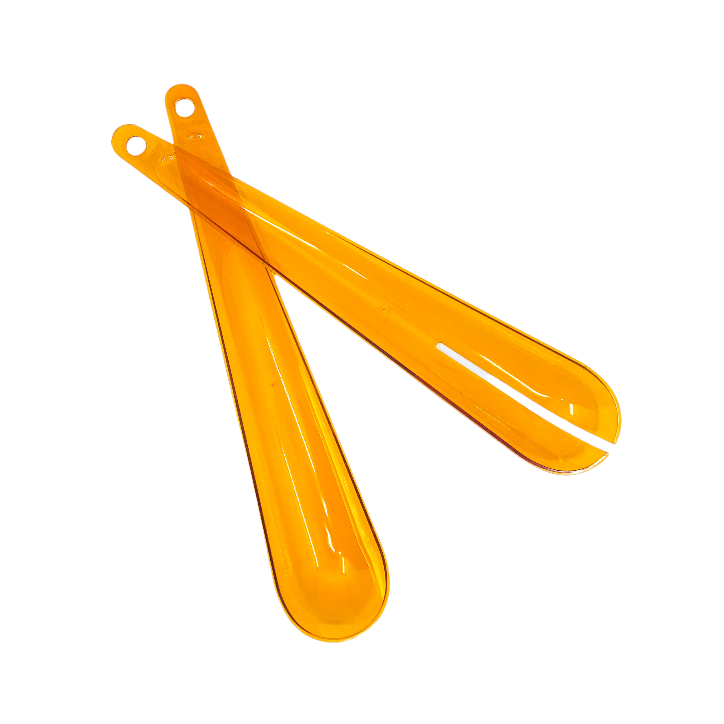 Orange Acrylic Salad Tongs